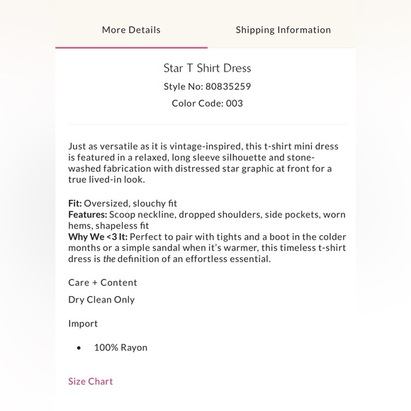 Star T Shirt Dress - Picture 5 of 5